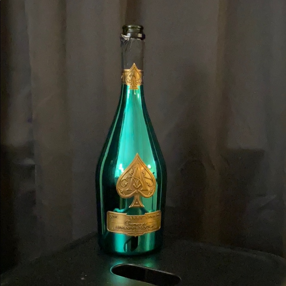 Ace Of Spades Rare Green Bottle Gem